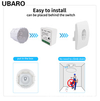 Module d'interrupteur intelligent WiFi Tuya Mini 16A, contrôle bidirectionnel, module de relais DIY, application Smart Life, commande vocale Alexa Google Home