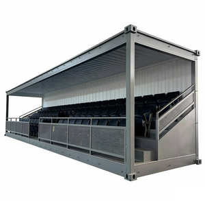 Tribuna Modular para Estadio, Tipo Contenedor, 20GP 40HC, para Club Deportivo, 63 Asientos, <span class=keywords><strong>Gradas</strong></span> Interiores y Exteriores para Campo <span class=keywords><strong>de</strong></span> Fútbol - Product Image 1