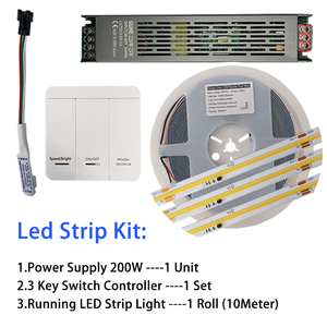 Đặt hàng như thiết lập trực tiếp chạy nước COB dải ánh sáng đơn trắng hoặc CCT IC đua ngựa đuổi theo chạy nước LED Strip ánh sáng - Product Image 3