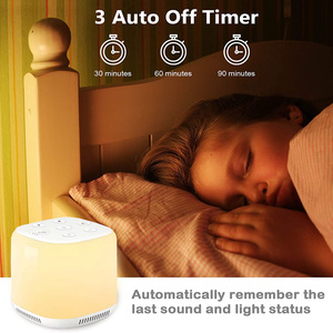Máquina de ruido blanco para bebés, luz nocturna, lámpara de noche, terapia de sonido natural para relajación del sueño, máquina de ruido blanco - Product Image 4