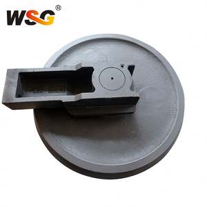 Para Escavadeira Mitsubitsu Ms180 Mm40Cr <span class=keywords><strong>Ms070</strong></span> Ms120 Roda Guia Dianteira 40Mn/45Mn Amarelo/Preto HRC50-56 - Product Image 2