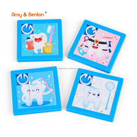 Jeux de Puzzle personnalisés Slide Animal mignon Donut voiture Princesse Dent Pirate Jeu de Puzzle coulissant Jouets distribués Party Favors pour les enfants