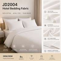 Rouleau de tissu blanc 100 % coton tissé respirant pour draps d'hôtel, idéal pour les fabricants de literie en gros