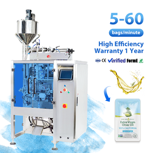 Machine d'emballage automatique verticale pour huile d'olive, machine d'emballage de sachets et de pochettes liquides de petite taille - Product Image 1