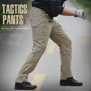 Archon City-Pantalones tácticos IX9 con múltiples bolsillos, resistentes al desgaste