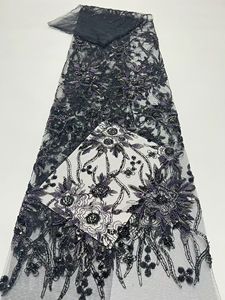 Embroidered <strong>Sequin</strong> Lace Fabric 100% Polyester Eco-Friendly Breathable Medium Weight Skin-friendly Soft for Wedding Dresses - Product Image 1