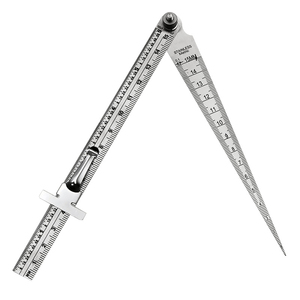 Roestvrijstalen Taps Toelopende Lasmeter Meter Diepte Liniaal Gap Gat Inspectie Voor Boring Meetgereedschap Wig Taper Liniaal - Product Image 6