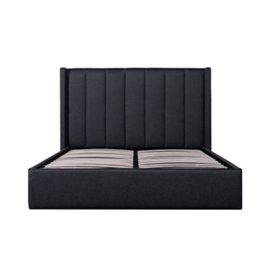 <span class=keywords><strong>Letto</strong></span> matrimoniale moderno imbottito con contenitore a scomparsa, ecologico e salvaspazio, con struttura a piattaforma per appartamenti - Product Image 3