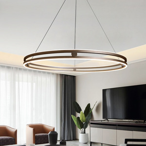 Lámpara Colgante Circular de Lujo de Diseño Italiano Minimalista Nórdico, Altura Ajustable, para Sala de Estar, Dormitorio, Estudio, Comedor - Product Image 4