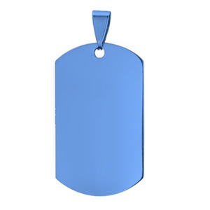 Vendita Diretta dalla Fabbrica, Targhetta Identificativa Quadrata Personalizzabile, Ciondolo Vuoto per Cane, Collana con ID <span class=keywords><strong>Militare</strong></span> - Product Image 3