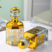 Flacons de parfum en verre de luxe style arabe du Moyen-Orient, Dubaï, 150 ml, 250 ml, 450 ml, placage or UV, gravure laser