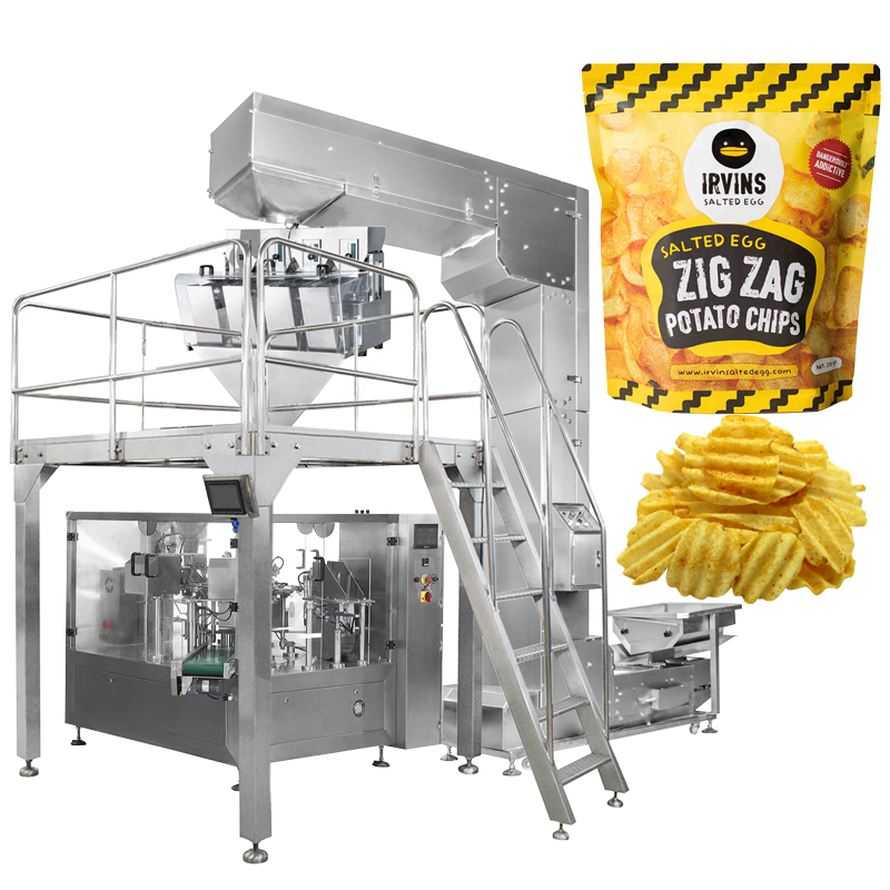 Máquina automática de embalaje de aperitivos, chips, precio de fábrica