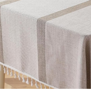 Mantel de algodón decorativo de lujo resistente al calor, cubierta de mesa de comedor para casa de verano, uso doméstico Premium, proveedor OEM al por mayor - Product Image 4