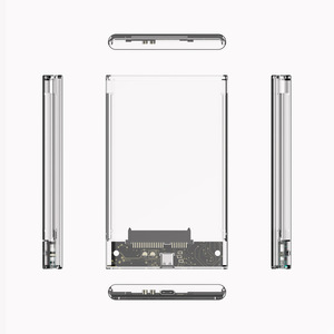 Transparent 2.5 Inch <b>SSD</b> HDD Enclosure USB 3.1 Type C For Laptop <b>External</b> Storage Box - Product Image 1