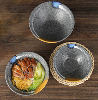Bols en mélamine 7/8/9 pouces Pâtes Salade Nouilles Ramen Soupe Bol Noir