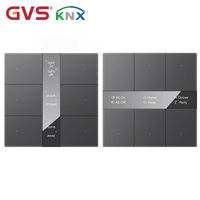Système d'automatisation intelligent KNX, maison intelligente, hôtel, interrupteur mural intelligent, panneau à 6 boutons poussoirs