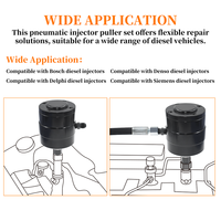 Herramienta de Extracción de Inyectores de Combustible Neumáticos Universales MT-Tools con 1 Año de Garantía, Extractor de Acero para Inyectores Diesel Common Rail