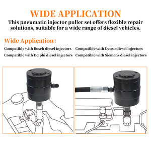 <span class=keywords><strong>Extracteur</strong></span> universel pneumatique MT-Tools pour injecteurs diesel, garantie 1 an, outil de démontage en acier pour injecteurs diesel Common Rail - Product Image 3