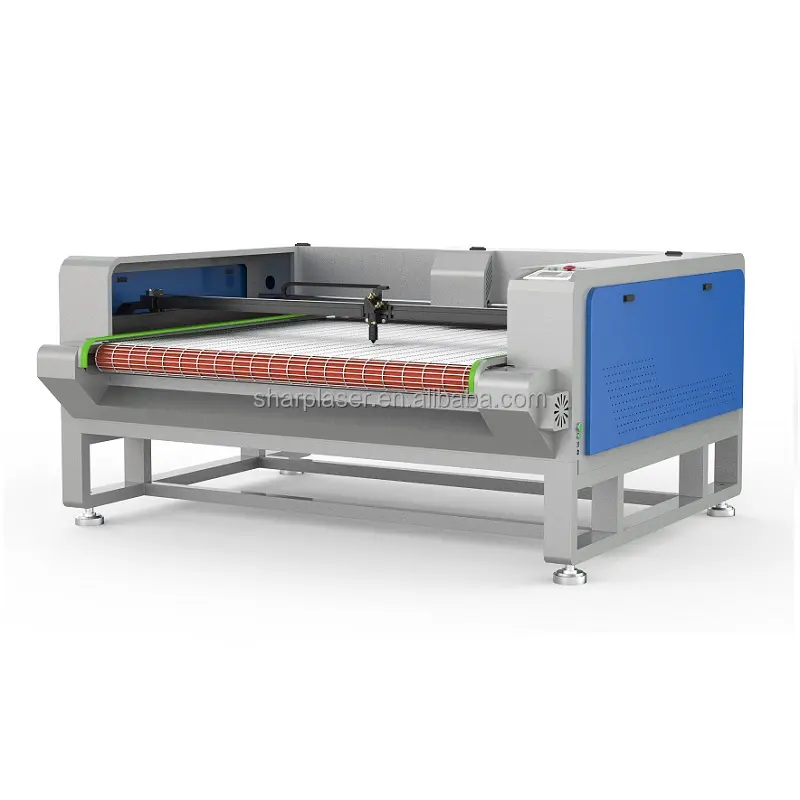 Rolgordijnstof Lasersnijmachine Met Automatisch Invoersysteem