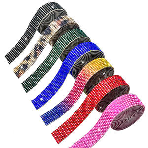 Wholesale Multi Color Self Adhesive Rhinestone <strong>Ribbon</strong> Roll Crystal Diamond Sticker <strong>for</strong> DIY <strong>Car</strong> Garment Shoes Crafts Decoration - Product Image 2