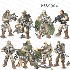Hot toy for boys SWAT forze armate warrior poliziotto <span class=keywords><strong>militare</strong></span> soldato Action Figures fai da te con armi per capsule toys filler - Product Image 6