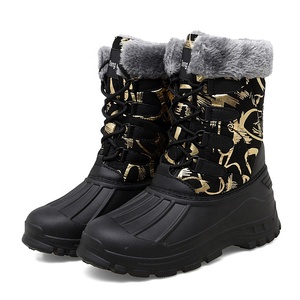 Bottes <span class=keywords><strong>de</strong></span> <span class=keywords><strong>neige</strong></span> classiques personnalisées en tissu PU pour <span class=keywords><strong>femme</strong></span>, légères, à tige haute droite, chaudes, avec fourrure, imperméables, doublure thermique en cachemire, soutien <span class=keywords><strong>de</strong></span> la voûte plantaire - Product Image 2