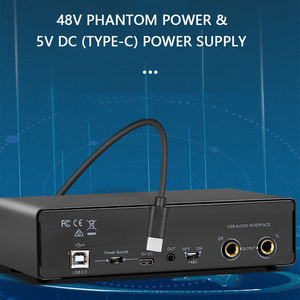 Tốt Nhất Chuyên Nghiệp USB Giao Diện Âm Thanh Loại C Cho Studio Ghi Âm Truyền Thông Không Dây Miễn Phí Trình Điều Khiển Máy Tính USB Microphone - Product Image 6