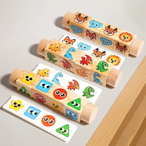 Juguete educativo <span class=keywords><strong>Montessori</strong></span> para niños, cubos giratorios <span class=keywords><strong>de</strong></span> madera, bloque a juego, juguete para niños, coordinación mano ojo, bloques <span class=keywords><strong>de</strong></span> madera, juguete - Product Image 1