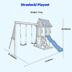 Bambini Smart Coast Set da gioco in legno per bambini in legno giardino giardino in legno <span class=keywords><strong>altalena</strong></span> Set - Product Image 4