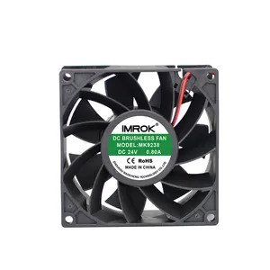 9238 12v 24v 48v Dc Fan 92*92 Mm Dc Fan motoru 92x92x38 Axiale soğutma fanı