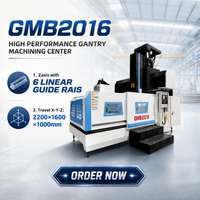 Centre d'usinage à portique GMB2016, axe Z, 6 guides linéaires, broche à entraînement direct BT50, système FANUC CNC pour le traitement des moules aérospatiaux