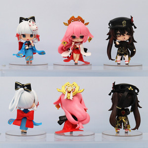 ชุดฟิกเกอร์อนิเมะน่ารัก <span class=keywords><strong>Genshin</strong></span> <span class=keywords><strong>impact</strong></span> Wanderer yae Miko <span class=keywords><strong>Hu</strong></span> <span class=keywords><strong>TAO</strong></span> ขนาด9.5ซม. - Product Image 3