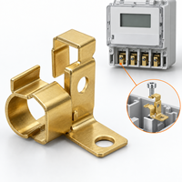 Pince de borne en laiton H62 estampillée sur mesure pour compteurs électriques intelligents