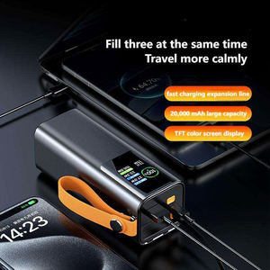 Banque d'Alimentation Portable 20000mAh pour Ordinateur Portable avec Câble PD 100W, Câbles Rétractables, Charge Rapide Intégrée et Chargeur Léger - Product Image 5