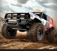 Coche RC Eléctrico sin Escobillas MJX H18P a Escala 1:18 Hyper GO Ford Bronco, Todoterreno de Metal 4WD, Experto en Escalada, Juguete para Interiores y Exteriores