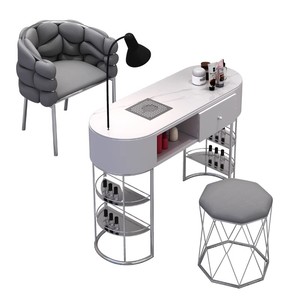 Wholesale Manicure <b>Table</b> White with Chairs Simple <b>Nail</b> Shpp Manucure <b>Table</b> for Sale - Product Image 1