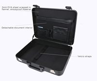 Mallette rigide en aluminium Mallette pour hommes Boîte à outils en métal et mallette de caisse-Sac rigide durable