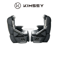 JS01 KIMSEY Siège de capitaine pour MPV, amélioration de l'intérieur automobile, pliable, accoudoir mobile, siège large ergonomique avec repose-jambes électrique