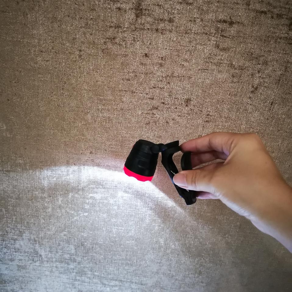 Легкий в использовании складной велосипедный фонарь, карманный Регулируемый мини-белый светодиодный фонарь с зажимом для книги, мини-фонарь с крышкой