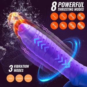 Vibrador Anal Realista 4 en 1 con 8 Modos de Empuje, 3 Modos de Vibración, Modos de Calentamiento y Control Remoto, Juguetes Sexuales para Parejas, <span class=keywords><strong>Sexo</strong></span> para Adultos - Product Image 2