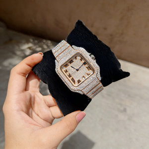 Orologio di Lusso con Diamanti Moissanite, Completamente Tempestato di Diamanti, Movimento Automatico, Orologio da Polso Hip Hop Bling con Data - Product Image 3