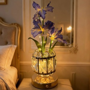 Lámpara de Mesa Recargable con Forma de Tulipán y Orquídea, con Atenuación Táctil, <span class=keywords><strong>para</strong></span> Decoración de Habitaciones, Luz Nocturna, Ambiente Festivo - Product Image 2
