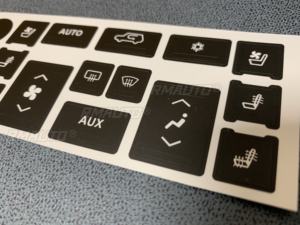 Nuevas pegatinas de reparación para botones de control de clima/aire acondicionado de coche para Cadillac Escalade 2007 2008 2009 2010-2014 - Product Image 4