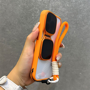 Custodia magnetica per telefono in Silicone trasparente con supporto per lenti da polso <span class=keywords><strong>Cover</strong></span> antiurto per <span class=keywords><strong>iPhone</strong></span> 16 15 14 13 12 <span class=keywords><strong>11</strong></span> Pro Max - Product Image 2