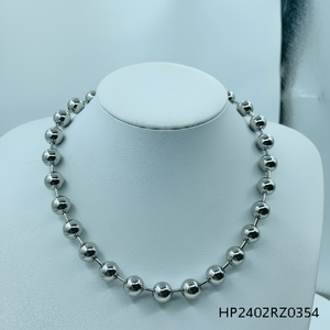 Collar de cuentas de 12mm hecho a mano con cadena de metal duradera diseño religioso de moda para atuendo informal y accesorios de regalo - Product Image 1