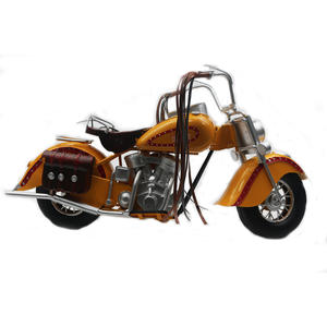 Modèle de moto Amérique Harley artisanat ornements avec roues rotatives fer blanc personnalisé Allemagne modèle de voiture Majorque - Product Image 5