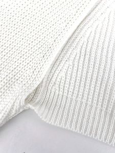 <span class=keywords><strong>Cardigan</strong></span> Corto da Donna in Tinta Unita, Due Pezzi, con Scollo a V e Design a Costine, Elegante Maglione Casual Lavorato a Maglia - Product Image 5