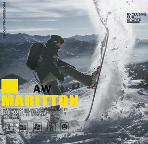 Échantillon gratuit Sac à chaussures de ski personnalisé avec logo Sac à dos Grande capacité Résistant à l'eau Sac à chaussures de snowboard Multifonctionnel Sac de ski - Product Image 6