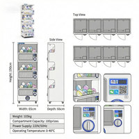Machine à capsules Gachapon pour salles d'arcade et centres de jeux, avec paiement par carte commerciale et code QR, pour jouets Gachapon