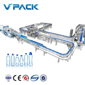 PET Plastic Small Bottle Pure Drinking Water Production/bottled pure drinking water 3 in 1 washing filling and capping machine